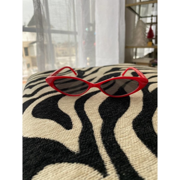 Retro red micro sunglasses - Picture 4 of 9